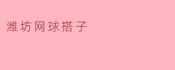 潍坊网球搭子