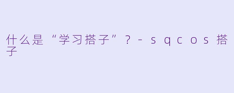 什么是“学习搭子”？