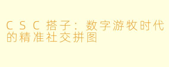 CSC搭子：数字游牧时代的精准社交拼图
