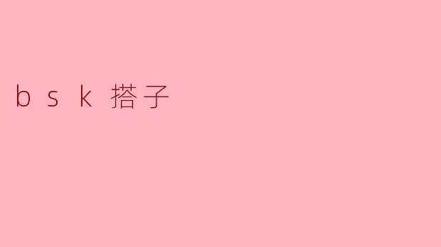 什么是“.bsk搭子”？