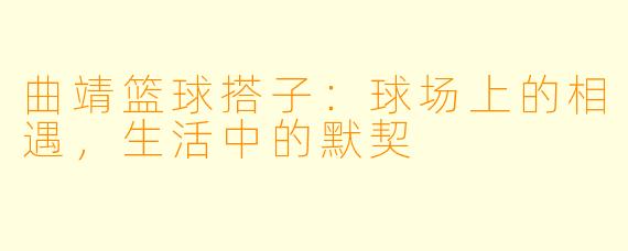 曲靖篮球搭子：球场上的相遇，生活中的默契