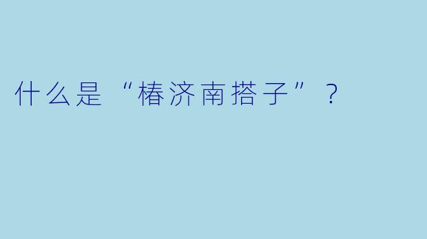什么是“椿济南搭子”？