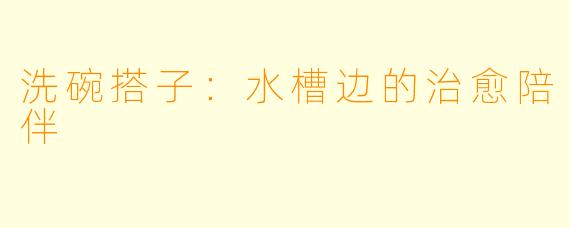 洗碗搭子：水槽边的治愈陪伴