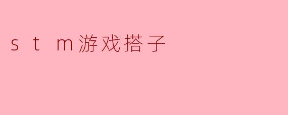stm游戏搭子