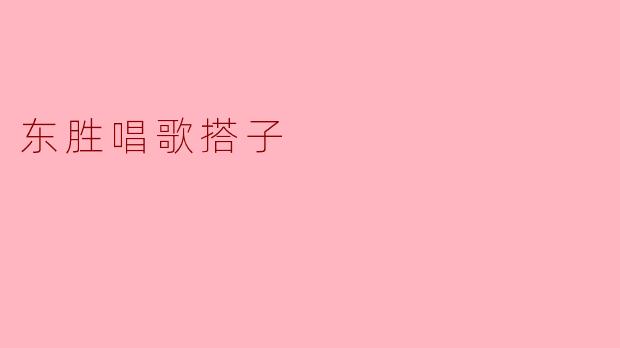 东胜唱歌搭子