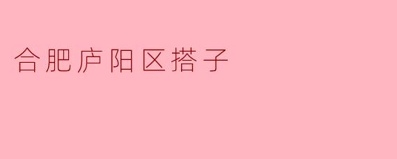 合肥庐阳区搭子