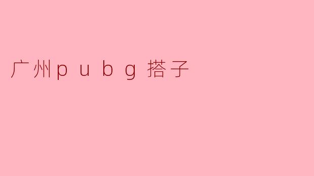 广州PUBG搭子：虚拟战场上的真实相遇