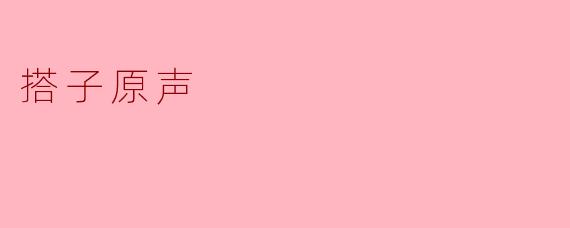 搭子原声