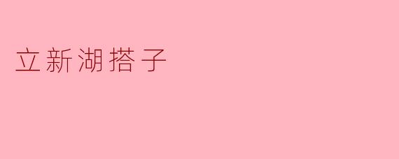 立新湖搭子