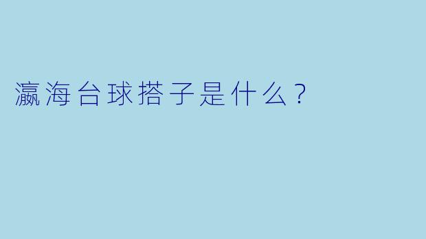 瀛海台球搭子是什么？