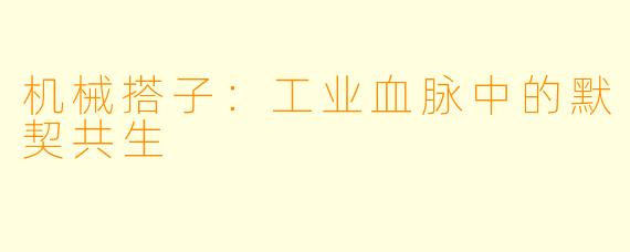 机械搭子：工业血脉中的默契共生