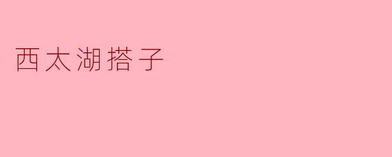 西太湖搭子