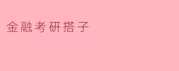 金融考研搭子
