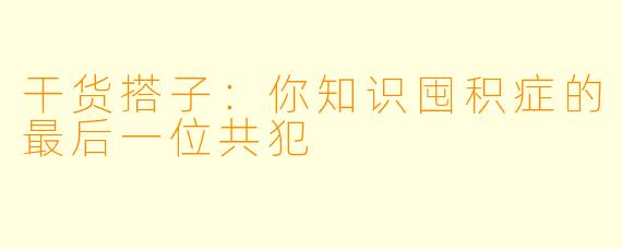 干货搭子：你知识囤积症的最后一位共犯