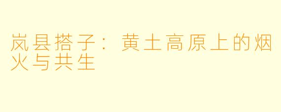 岚县搭子：黄土高原上的烟火与共生