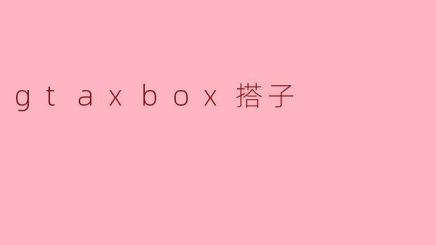gtaxbox搭子