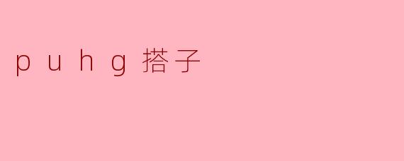 puhg搭子
