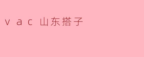 vac山东搭子