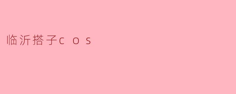 临沂搭子cos