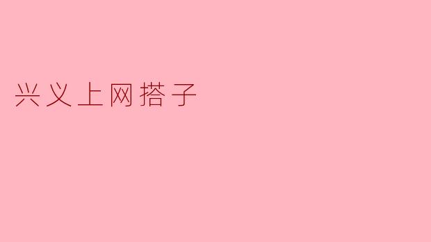 兴义上网搭子