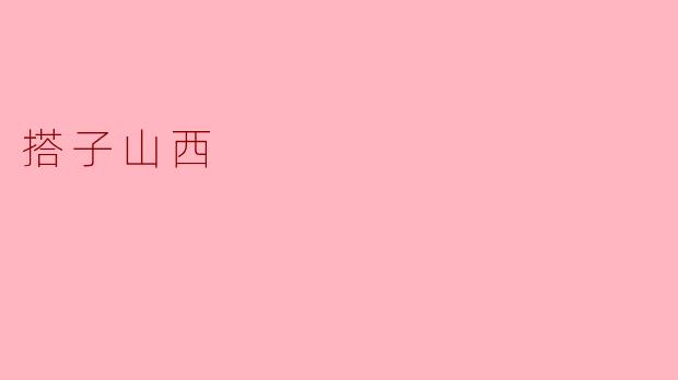 搭子山西