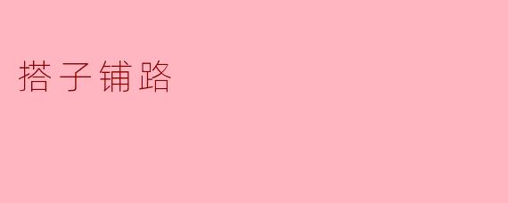 搭子铺路