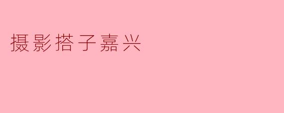 摄影搭子嘉兴