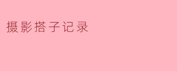 摄影搭子记录