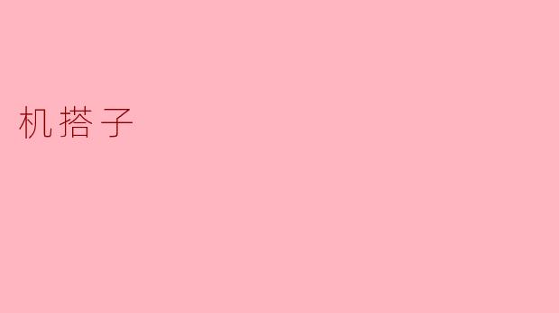 什么是“机搭子”？