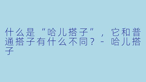 什么是“哈儿搭子”,它和普通搭子有什么不同?-哈儿搭子