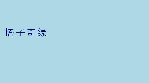 搭子奇缘