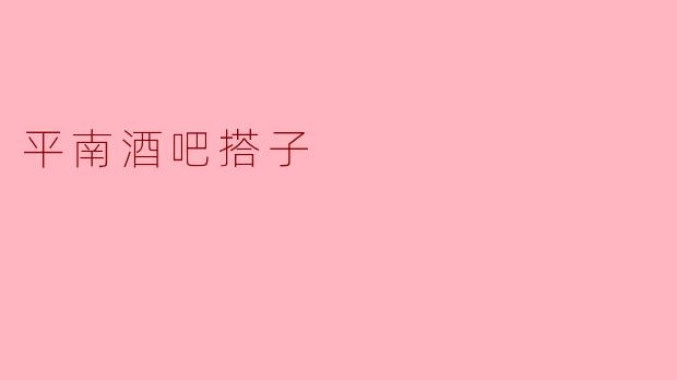 平南酒吧搭子