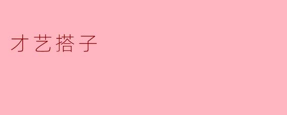 才艺搭子