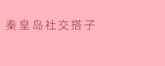 秦皇岛社交搭子