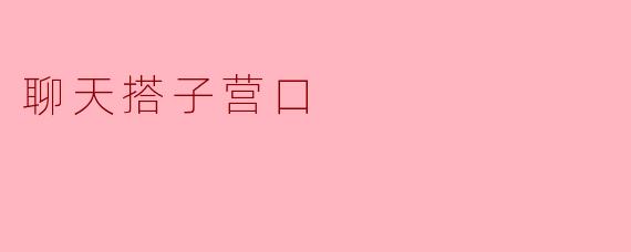 聊天搭子营口
