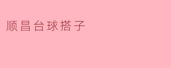 顺昌台球搭子