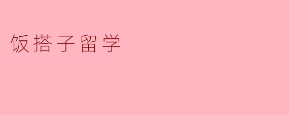 饭搭子留学