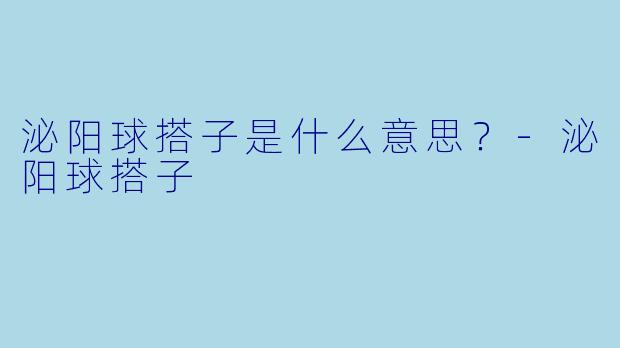 泌阳球搭子是什么意思？-泌阳球搭子
