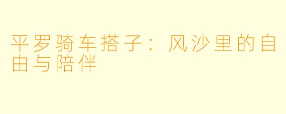 平罗骑车搭子:风沙里的自由与陪伴