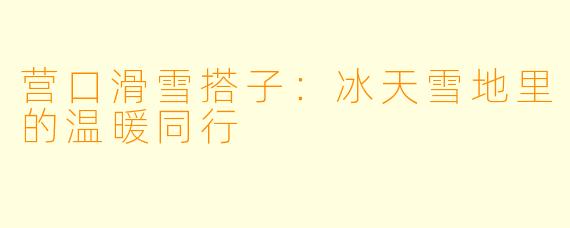 营口滑雪搭子:冰天雪地里的温暖同行