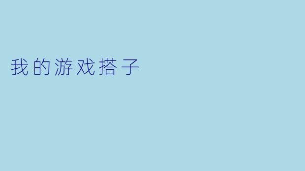 我的游戏搭子