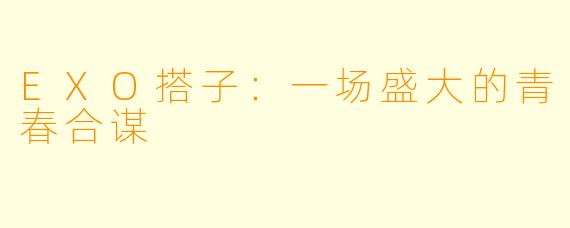 EXO搭子:一场盛大的青春合谋