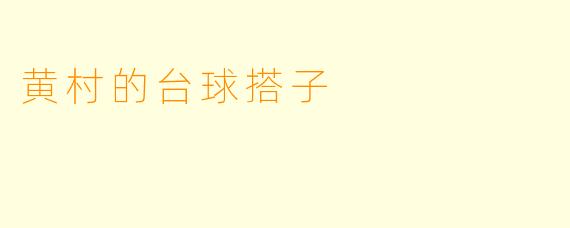 黄村的台球搭子