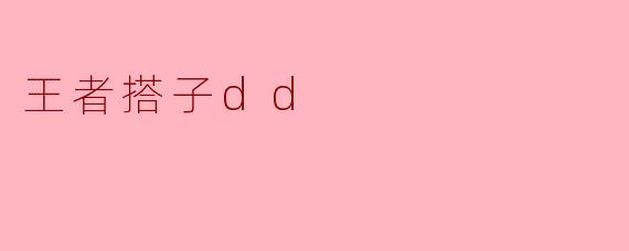 王者搭子dd