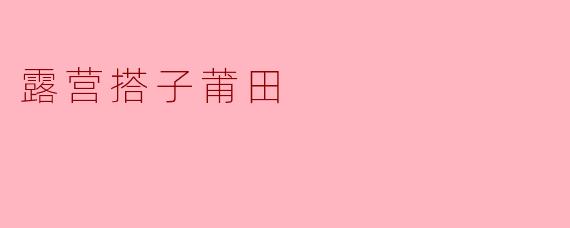 露营搭子莆田