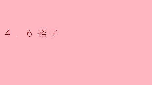 4.6搭子