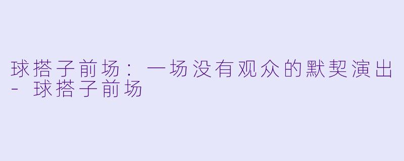 球搭子前场:一场没有观众的默契演出-球搭子前场
