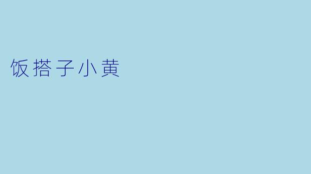 饭搭子小黄