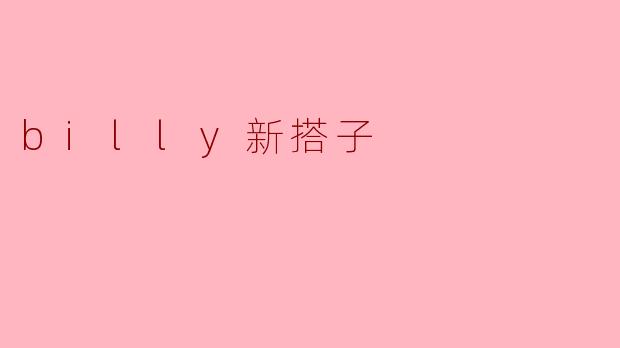 billy新搭子