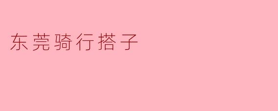 东莞骑行搭子